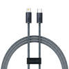 Kaabel USB-C/Lightning Baseus CALD000116, 2 m, hall