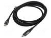 Kaabel USB-C LogiLink, 2 m, must