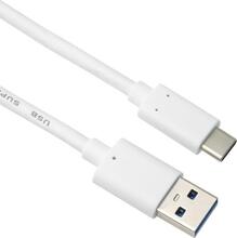 Kaabel USB-A/USB-C PremiumCord ku31ck1w, 1 m, valge