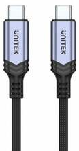 Kaabel USB-C Unitek C14110GY-2M, 2 m, hõbe/must