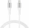 Kaabel USB-C/Lightning Sandberg 136-25, 1 m, valge