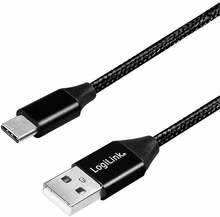 Kaabel USB-A/USB-C LogiLink CU0139, 0.3 m