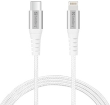 Kaabel USB-C/Lightning Sandberg 136-25, 1 m, valge