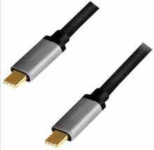 USB-C kaabel Logilink CUA0106, 1,5 m, must/hall