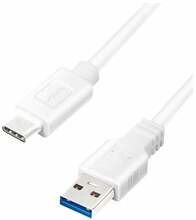 Kaabel USB-A/USB-C Logilink CU0176, 2 m, valge