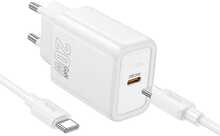 Laadija telefonile Hoco USB-C QC PD 20W + kaabel USB-C - Lightning N60, valge
