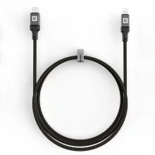 Kaabel USB-C – Lightning Evelatus MFI09, 2 m, 60 W, must