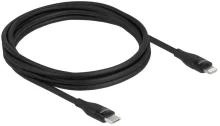 Kaabel USB-C/Lightning Delock 86638, 2 m, must