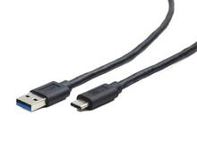 Kaabel USB-C/USB-A Gembird CCP-USB3-AMCM-0.1M, 0.1 m, must