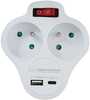 Elektrijaotur Esperanza ELK311W, 2 GN, USB-C/USB-A, valge