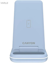Juhtmevaba laadija Canyon WS-304 3in1, 15W, sinine