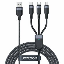 Kaabel 3in1 Joyroom S-1T3018A18, 0,3 m, must