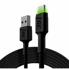 USB-C kaabel Green Cell KABGC13, 2 m, must