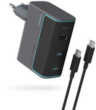 Seinalaadija Cuktech CUKAD1003EUG GaN 100W, 2 x USB-C, 1 x USB-A, USB-C kaabel, hall