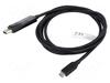 Kaabel USB-C/DisplayPort Digitus AK-300334-020-S, 2 m, must