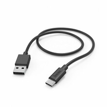 Kaabel USB-A/USB-C Hama 00201594, 1 m, must