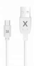Kaabel USB-A/USB-C Maxlife, 2 m, 3A, valge