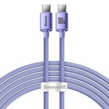 Kaabel USB-C Baseus Crystal Shine CAJY000705, 2 m, lilla