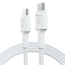 USB-C kaabel Green Cell KABGC30W, 1,2 m, valge