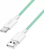 Kaabel USB-A/USB-C LogiLink, 1,5 m, 60 W, roheline