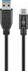 Kaabel USB-C/USB-A Goobay 71221, 2 m, must