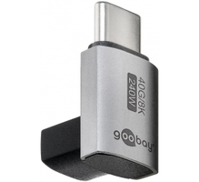 Adapter USB-C Goobay 74444, vertikaalne 90, lühike, USB4
