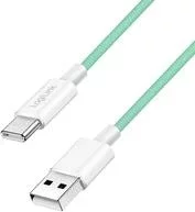 Kaabel USB-A/USB-C LogiLink, 1,5 m, 60 W, roheline