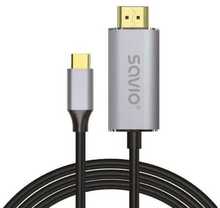 Kaabel USB-C-HDMI Savio CL-199, 2 m