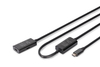 Pikenduskaabel USB-C Digitus DA-73109, 10 m, must