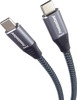 Kaabel USB-C PremiumCord, 3 m, puuvillpõimitud, 100W, 20 Gbit/s