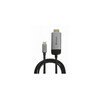 Videokaabli adapter Verbatim 49144, USB-C/HDMI, 1,5 m, must/hõbe