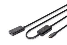 Pikenduskaabel USB-C Digitus DA-73109, 10 m, must