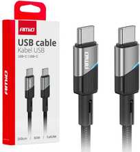 Kaabel USB-C Amio AMIO-03927, 200 cm, 60W