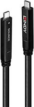 Kaabel USB-C Lindy 43333, 10 m, must
