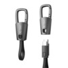 USB-C kaabel Tech-Protect Ultraboost DNA PD 60W/3A võtmehoidjaga, hall
