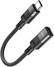 Adapter USB-C to Lightning Hoco U107, 0,1 m, must