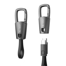 USB-C kaabel Tech-Protect Ultraboost DNA PD 60W/3A võtmehoidjaga, hall