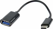 Adapter USB-C/USB-A Gembird AB-OTG-CMAF2-01, 0,2 m, must