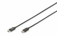 USB-C kaabel Digitus AK-300138-030-S, 3 m, must