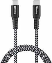 Kaabel USB-C Sandberg 441-38, 1 m, must