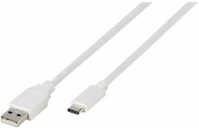 Kaabel USB-C/USB-A Vivanco 38756, 1,2 m, valge