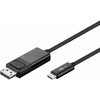 Kaabel USB-C/DisplayPort Goobay 79295, 1,2 m, must