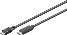 Kaabel USB-C Goobay, 1 m, must