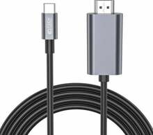 Kaabel USB-C/HDMI Tech Protect UltraBoost, 2 m, must