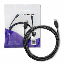 USB-C kaabel Qoltec AKQOLTU00052353, 3 m, must