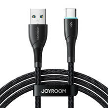 Kaabel USB-A/USB-C Joyroom SA32-AC3, 1 m, must