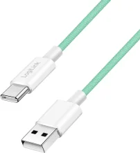Kaabel USB-A/USB-C LogiLink CU0327, 1 m, roheline
