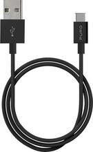 Kaabel USB-A/USB-C Puro PUR516BLK, 1 m, must