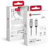 Kaabel USB A - USB C Forcell F-Energy C234, QC3.0 66W, 1 m, hõbe