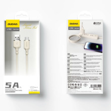 Kaabel USB-A/USB-C Dudao L7SC, 1 m, beež